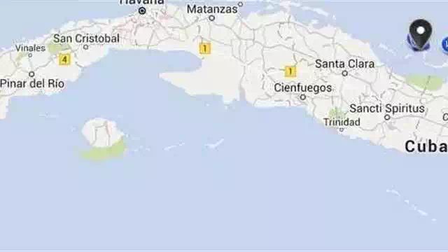 Map showing Cayo Santa Maria location