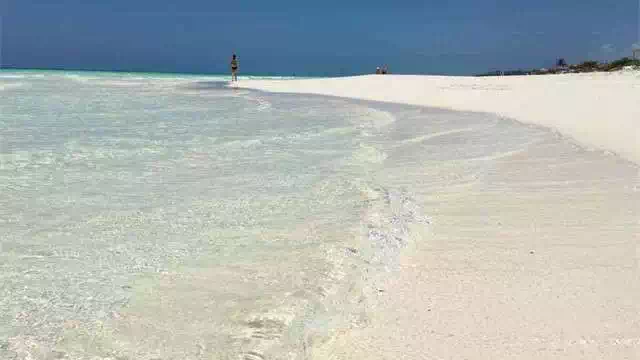 White sand beach