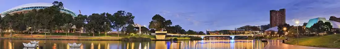 Panorama image of Adelaide water front