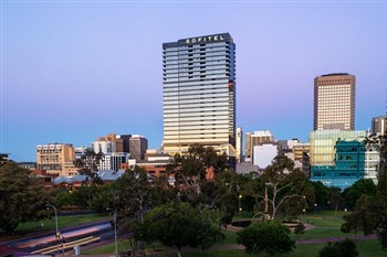 View of the Sofitel in Adelaide