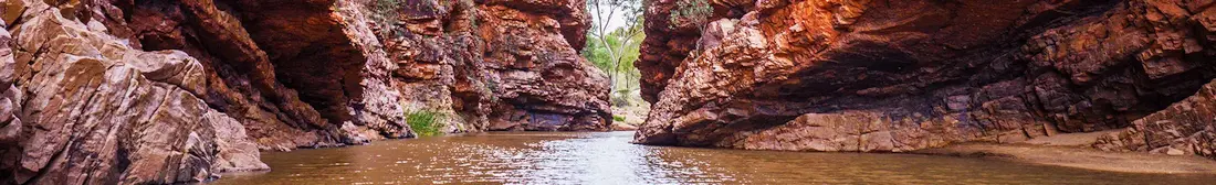 Panorama image of Alice Springs canyon