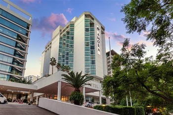 View of the Amora Hotel in Brisbane