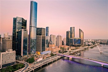 View of the W Hotel in Brisbane