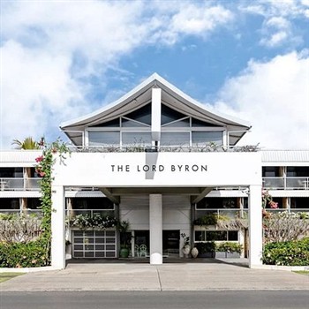 View of the The Lord Byron Hotel in Byron Bay