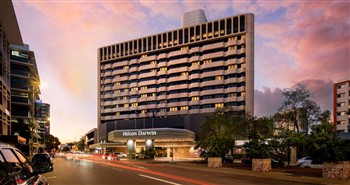 View of the Hilton Hotel in Darwin