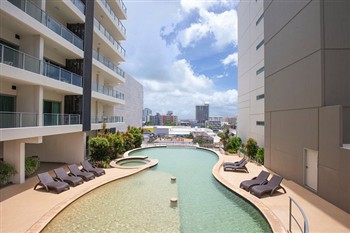 View of the Mantra Pandanas  in Darwin