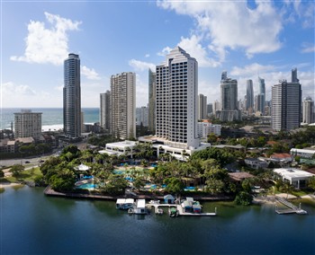 View of the JW Marriott Spa Resort in the Gold Coast
