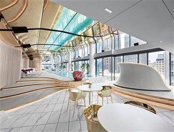 View of the The W Hotel in Melbourne