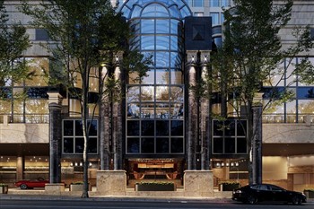 View of the Sheraton Grand Hyde Park in Sydney