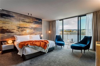 View of the MACq 01 Hotel in Tasmania