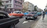 havana city centre cars Cuba