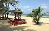 typical shady spot on a Gambia beach