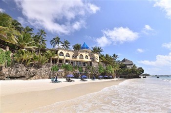View of the Bahari Beach Hotel in Mombasa