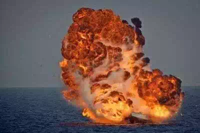 Speed boat on fire off Mombasa beach