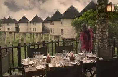 Outdoor dinner inTsavo National Park