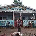 Mombasa beach fish shop