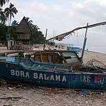 Old boat on the beach