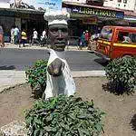 Mombasa advert statue