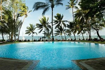 View of the Neptune Beach Resort in Mombasa