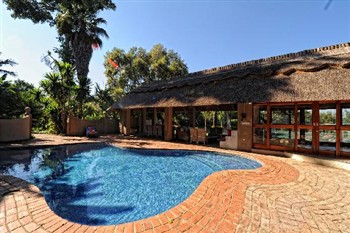 View of the Amanzi Lodge in Zimbabwe