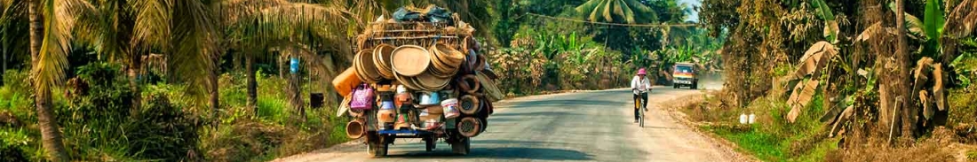 Battambang cambodia country road