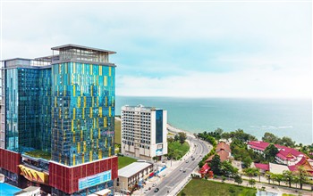 View of the Won Majestic Hotel in Sihanoukville
