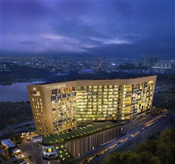 View of the Itc Kohenur Hotel in Hyberabad