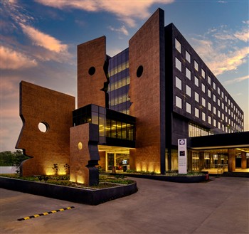 View of the Essentia Luxury Hotel in Indore