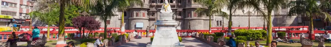 Panoramic view of Indore park in India