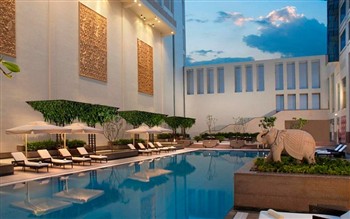 View of the Jaipur Marriott Hotel in Jaipur