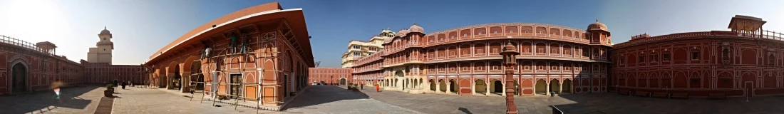 Panoramic view of Jaipur in India