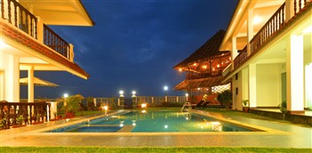 View of the BCanti Boutique Beach Resort in Kerala