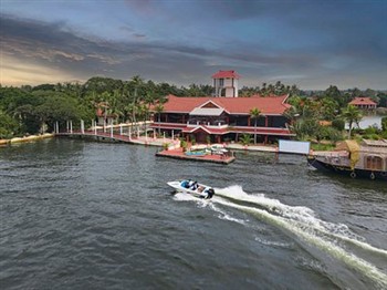 View of the Sterling Lake Palace Alleppey in Kerala