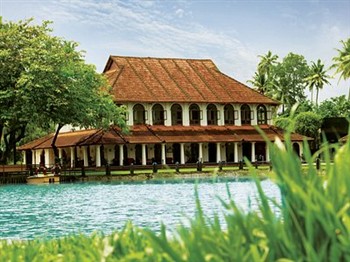 View of the Taj Kumarakom Resort in Kerala