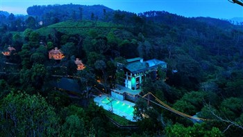 View of the Vythiri Village Resort in Kerala