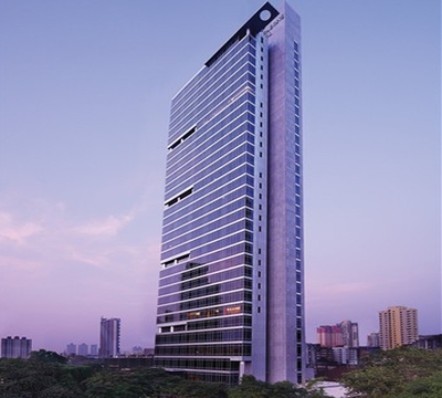 View of the Four Seasons Hotel in Mumbai