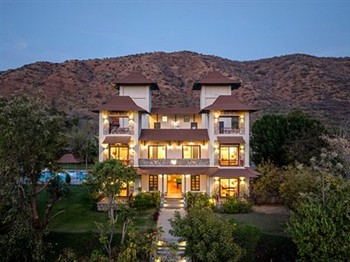 View of the The Hunting Lodge Luxury Resort in Udaipur
