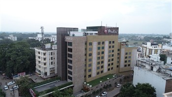 View of the Hotel Madin in Varanasi