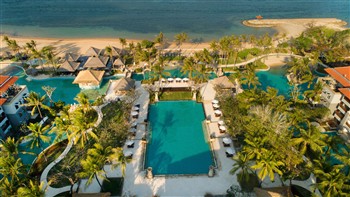 View of the Conrad Bali in Nusa Dua