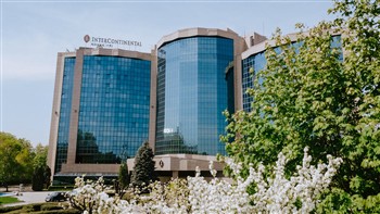 View of the Intercontinental Almaty in Kazakhstan