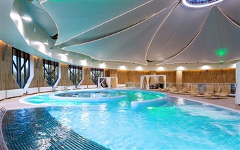 View of the Swissotel Alatau Almaty in Kazakhstan