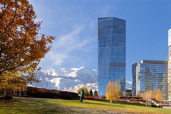 View of the The Ritz carlton Almaty in Kazakhstan