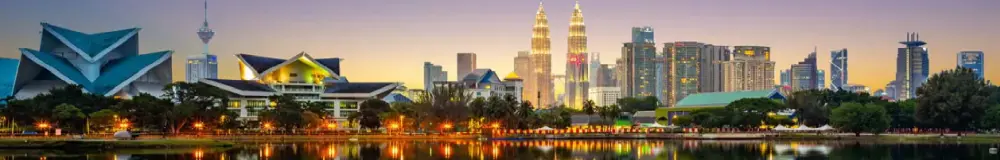 Aerial view of Kuala Lumpur in Malaysia