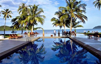 View of the The Frangipani Spa Resort in Langkawi