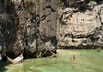View of the Lagen El Nido in Palawan