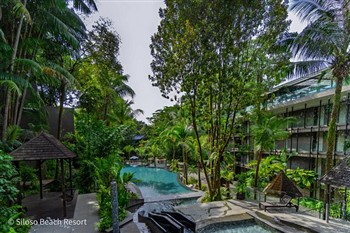 View of the Siloso Beach Resort in Sentosa