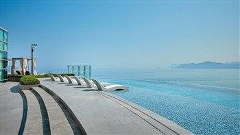 View of the Signiel Hotel in Busan