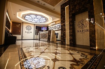 View of the Safir Business Hotel in Tajikistan