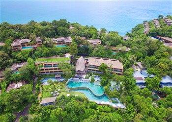 View of the Sri Panwa Luxury Pool Villa Hotel in Phuket