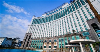 View of the FLC Halong Bay Golf Club and Luxury Resort in Ha Long Bay